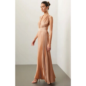 L'IDÉE Moderniste Gold Gown Size 10